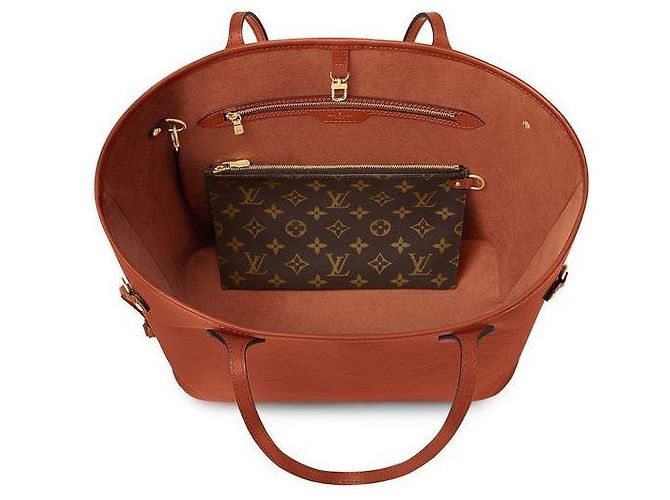 Borsa Louis Vuitton Neverfull MM Epi Bordò - vista 2