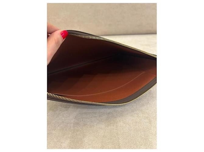Louis Vuitton Monogram Canvas Clutch Marrone Monogramma - vista 4