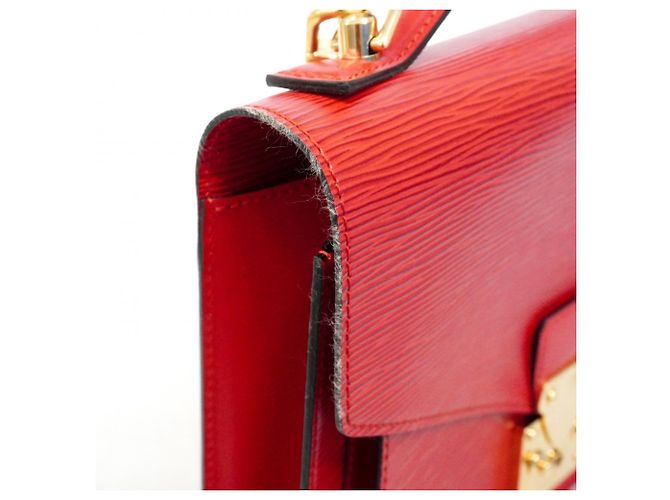 Borsa Louis Vuitton Epi Monceau Rosso - vista 6