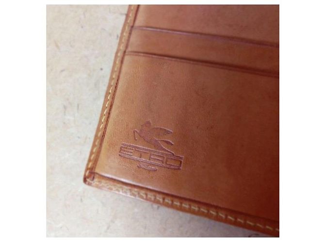 Etro Cartera de cuero con estampado Paisley Castaño Marrón oscuro - vista 3