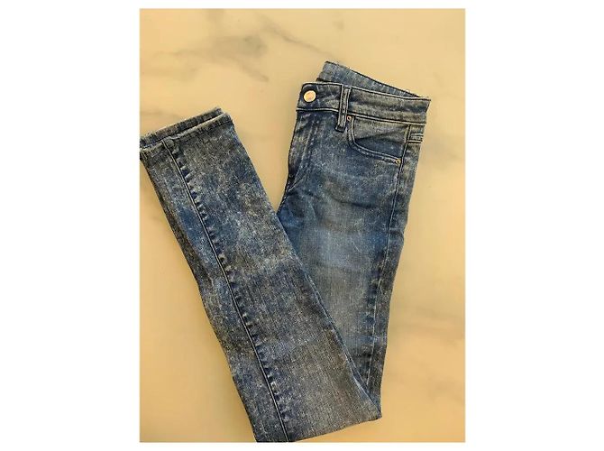 Jeans Slim Desgastados IRO Azul - vista 4