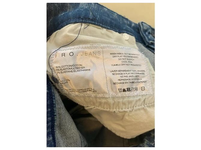 Jeans Slim Desgastados IRO Azul - vista 6