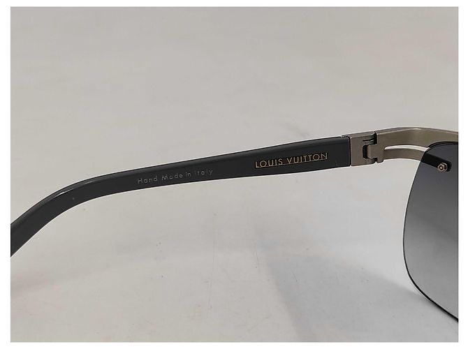 Louis Vuitton LV Sunglasses Metal Square Metal XL Marrone - vista 7