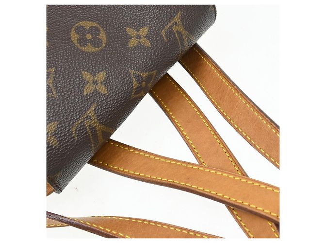 Louis Vuitton Montsouris Monogram Canvas MM Marrone - vista 6