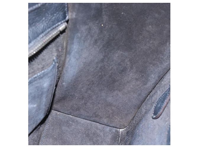 Céline CELINE Luggage Micro Shopper Handtasche aus Leder Schwarz Silber Authentisch ka4855SAM - Ansicht 20