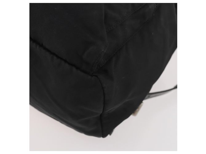 Zaino PRADA Nylon Nero Argento Auth 183221 - vista 14
