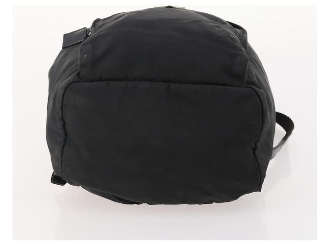 Zaino PRADA Nylon Nero Argento Auth 183221 - vista 5