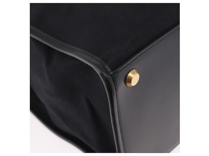 Borsa BALENCIAGA in tela 2way Nero Oro 671403 Auth 186106M D'oro - vista 10