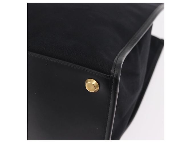 Borsa BALENCIAGA in tela 2way Nero Oro 671403 Auth 186106M D'oro - vista 15