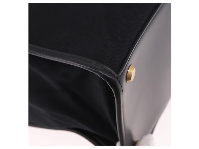 Borsa BALENCIAGA in tela 2way Nero Oro 671403 Auth 186106M D'oro - vista 16