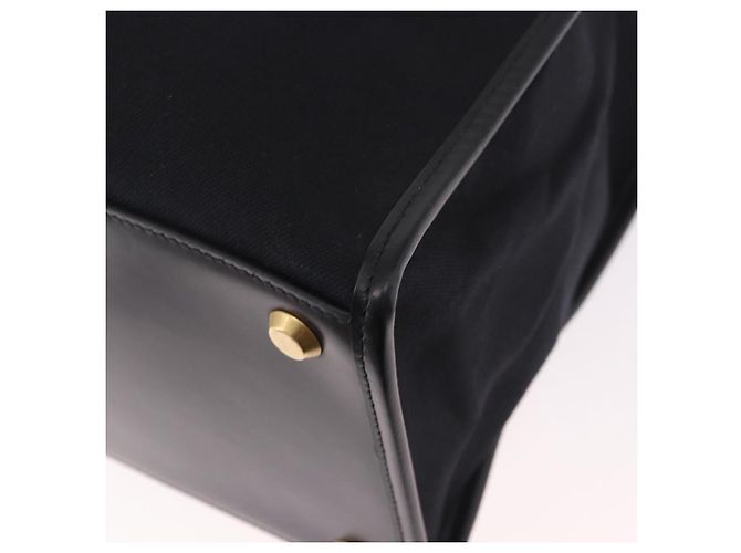 Borsa BALENCIAGA in tela 2way Nero Oro 671403 Auth 186106M D'oro - vista 17