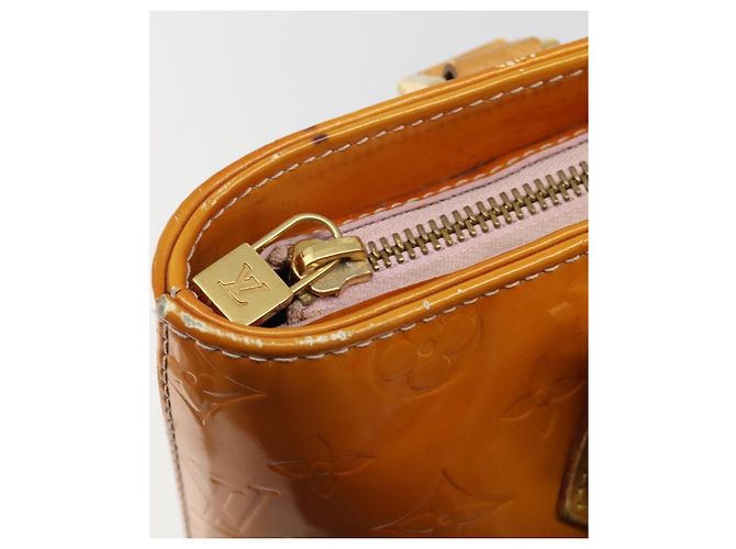 LOUIS VUITTON Borsa Houston Monogram Vernis Rosa Marshmallow M91302 LV Auth 185937 - vista 20