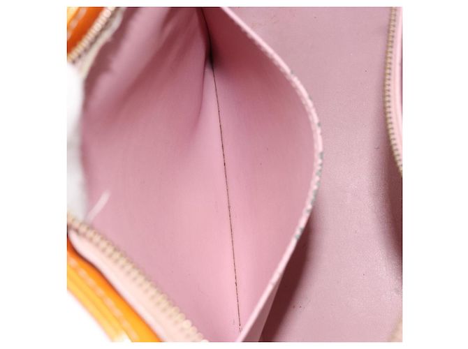 LOUIS VUITTON Borsa Houston Monogram Vernis Rosa Marshmallow M91302 LV Auth 185937 - vista 26
