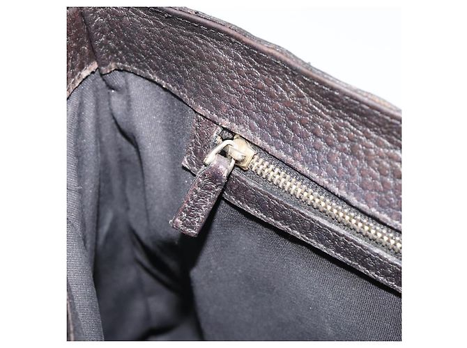 Borsa GUCCI in pelle nera e oro 131325 Auth 186805A Nero D'oro - vista 21