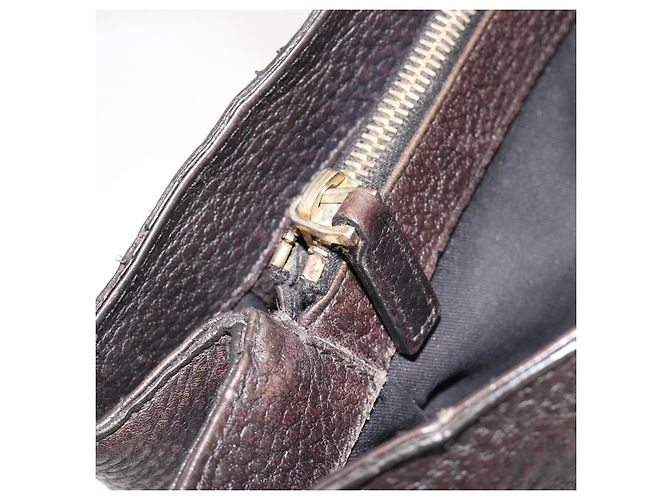 Borsa GUCCI in pelle nera e oro 131325 Auth 186805A Nero D'oro - vista 23