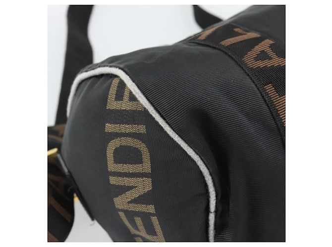 Borsa FENDI Canvas 2way Nera Oro Auth 186293 Nero D'oro - vista 17