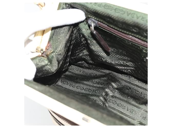 Borsa PRADA in tela marrone Auth 185862 - vista 22