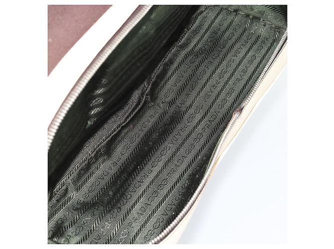 Borsa PRADA in tela marrone Auth 185862 - vista 25