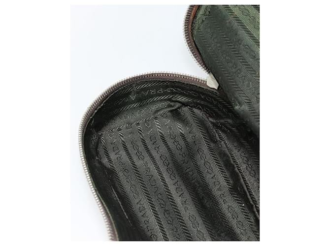 Borsa PRADA in tela marrone Auth 185862 - vista 27