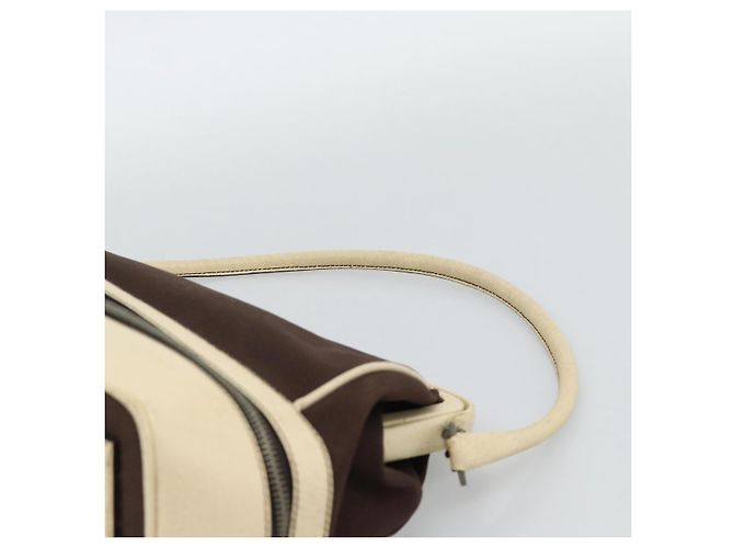 Borsa PRADA in tela marrone Auth 185862 - vista 8