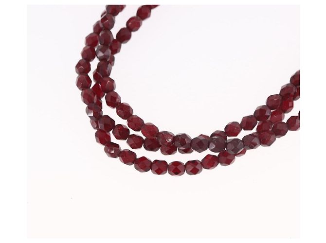 Collana Christian Dior metallo Bordeaux Auth SW2397V Bordò - vista 8