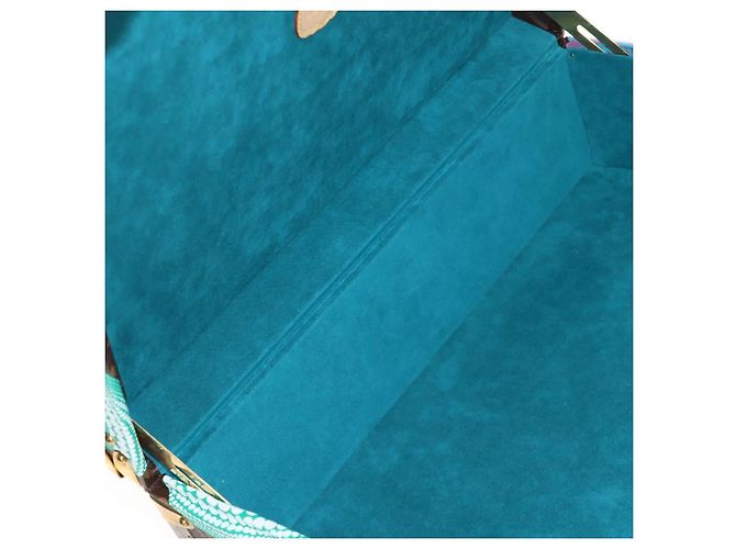 LOUIS VUITTON Monogram LVxYK Cotoville 40 Trunk Blue M10156 LV Auth 184943SM Monogramma - vista 27