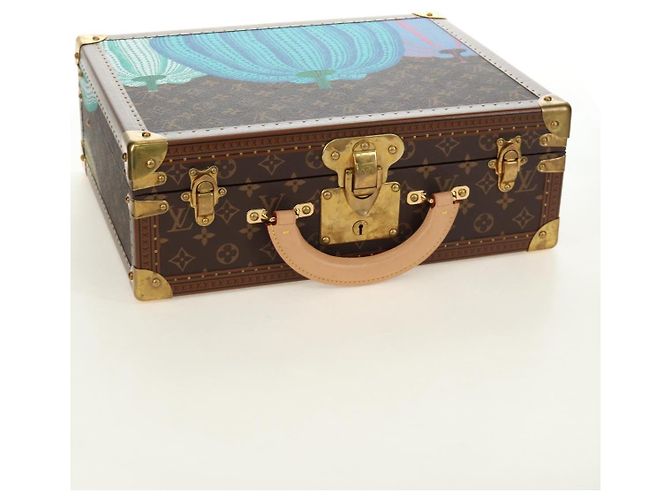 LOUIS VUITTON Monogram LVxYK Cotoville 40 Trunk Blue M10156 LV Auth 184943SM Monogramma - vista 6