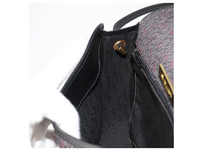 Borsa a Spalla SAINT LAURENT in PVC e Tela Viola e Oro Auth 186047A D'oro Porpora - vista 20
