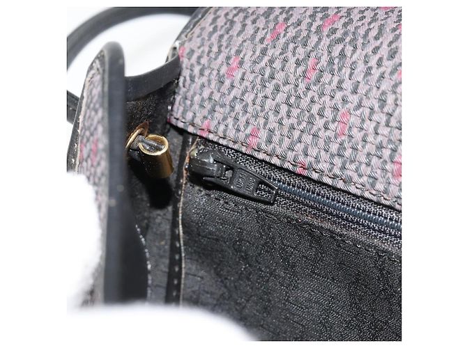 Borsa a Spalla SAINT LAURENT in PVC e Tela Viola e Oro Auth 186047A D'oro Porpora - vista 21