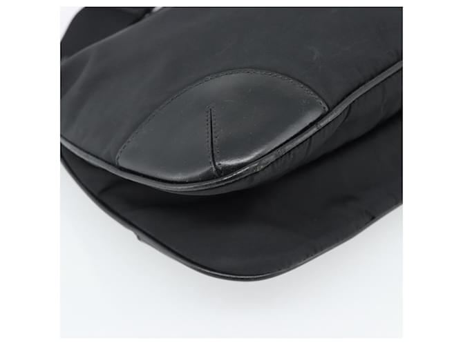 Borsa a Spalla PRADA Nylon Nero Argento Auth 186118 - vista 14