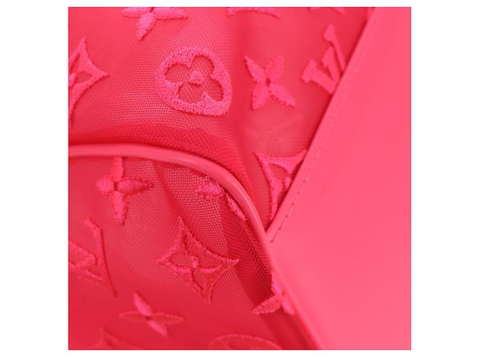 LOUIS VUITTON See Through Keepall Bandouliere 50 Borsa M55267 LV Auth 185330SM Rosa - vista 15