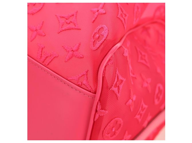 LOUIS VUITTON See Through Keepall Bandouliere 50 Borsa M55267 LV Auth 185330SM Rosa - vista 16