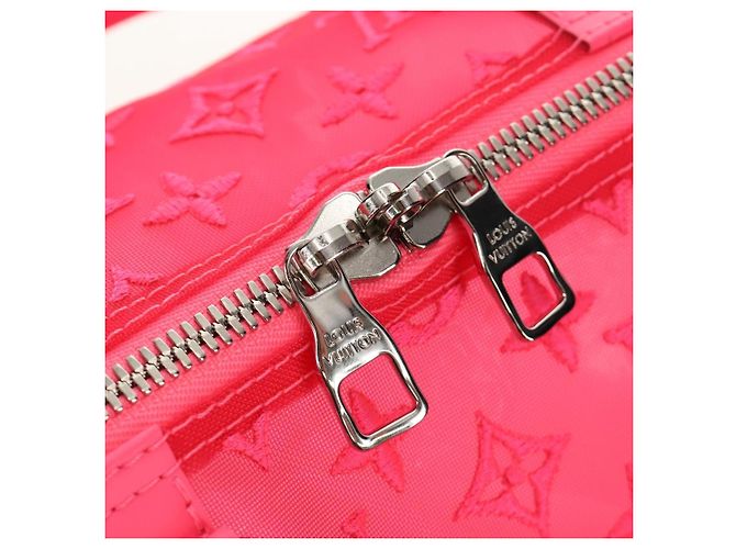 LOUIS VUITTON See Through Keepall Bandouliere 50 Borsa M55267 LV Auth 185330SM Rosa - vista 20