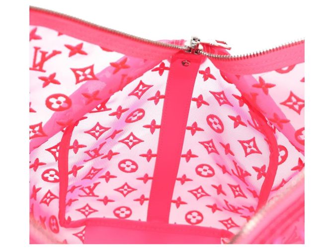 LOUIS VUITTON See Through Keepall Bandouliere 50 Borsa M55267 LV Auth 185330SM Rosa - vista 23