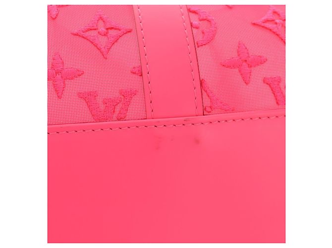 LOUIS VUITTON See Through Keepall Bandouliere 50 Borsa M55267 LV Auth 185330SM Rosa - vista 6