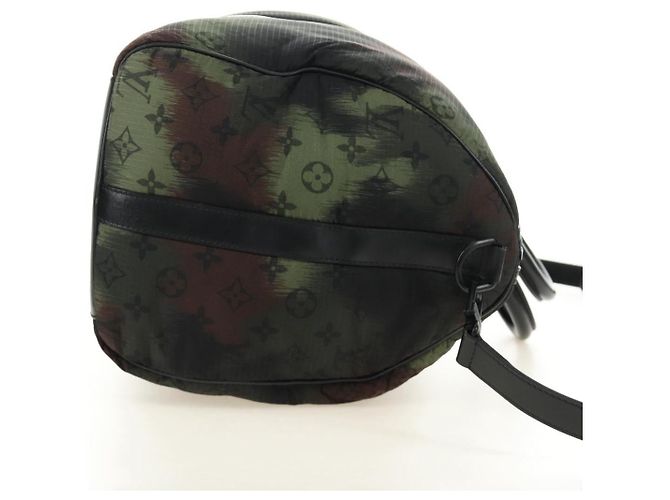 LOUIS VUITTON Monogram Camouflage Keepall Bandouliere 50 M56416 LV Auth 185301SM Cachi - vista 3