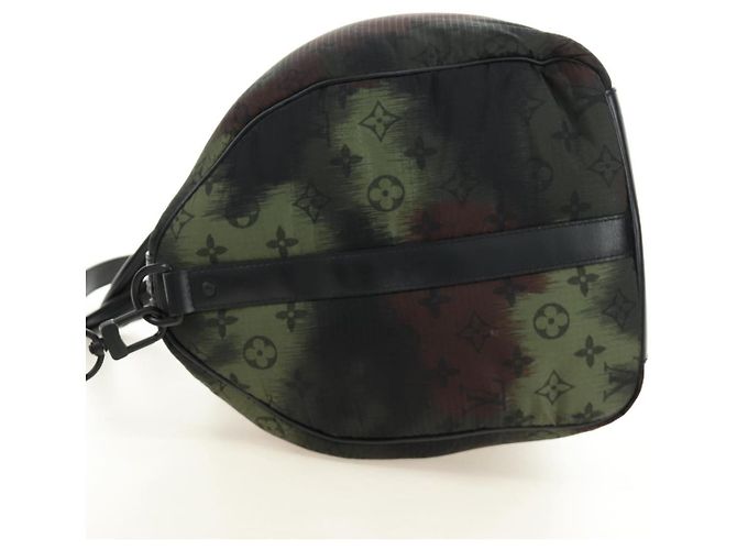 LOUIS VUITTON Monogram Camouflage Keepall Bandouliere 50 M56416 LV Auth 185301SM Cachi - vista 4