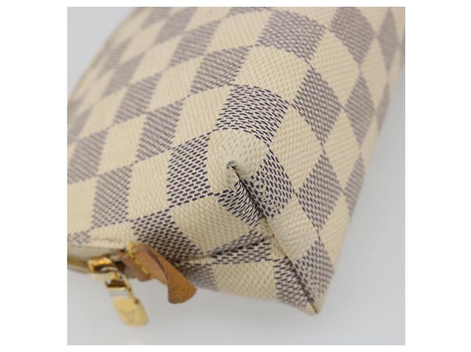 LOUIS VUITTON Damier Azur Pochette Cosmetic PM Tasche N60024 LV Auth 185747 - Ansicht 14
