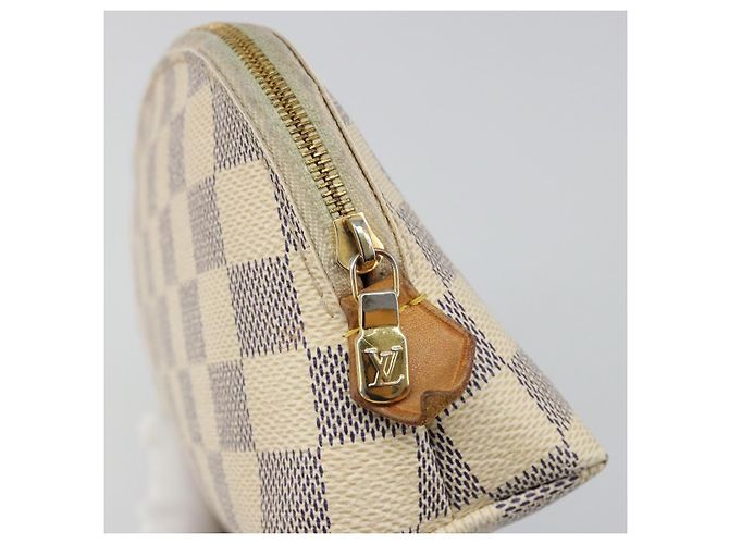 LOUIS VUITTON Damier Azur Pochette Cosmetic PM Tasche N60024 LV Auth 185747 - Ansicht 17
