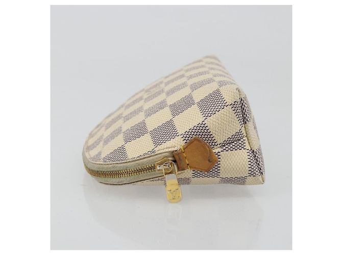 LOUIS VUITTON Damier Azur Pochette Cosmetic PM Tasche N60024 LV Auth 185747 - Ansicht 4