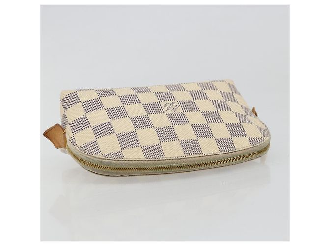 LOUIS VUITTON Damier Azur Pochette Cosmetic PM Tasche N60024 LV Auth 185747 - Ansicht 5