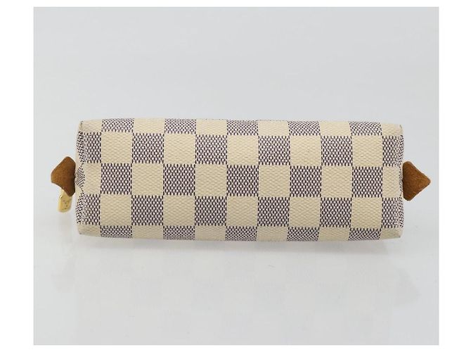 LOUIS VUITTON Damier Azur Pochette Cosmetic PM Tasche N60024 LV Auth 185747 - Ansicht 6