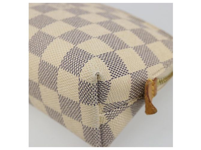 LOUIS VUITTON Damier Azur Pochette Cosmetic PM Tasche N60024 LV Auth 185747 - Ansicht 7
