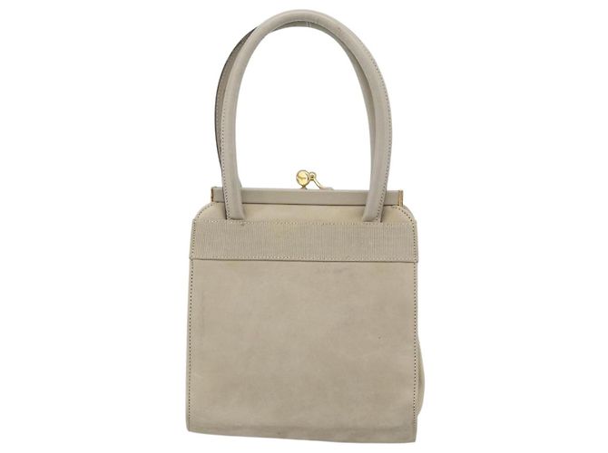 Borsa Salvatore Ferragamo Vala in scamosciato beige oro Auth ka4791 D'oro - vista 2