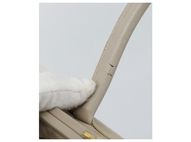 Borsa Salvatore Ferragamo Vala in scamosciato beige oro Auth ka4791 D'oro - vista 9