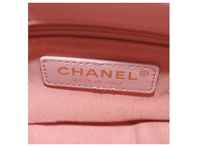 CHANEL Borsa a Spalla con Catena Tweed 2way Pink Gold CC Auth 185316M Rosa D'oro - vista 28