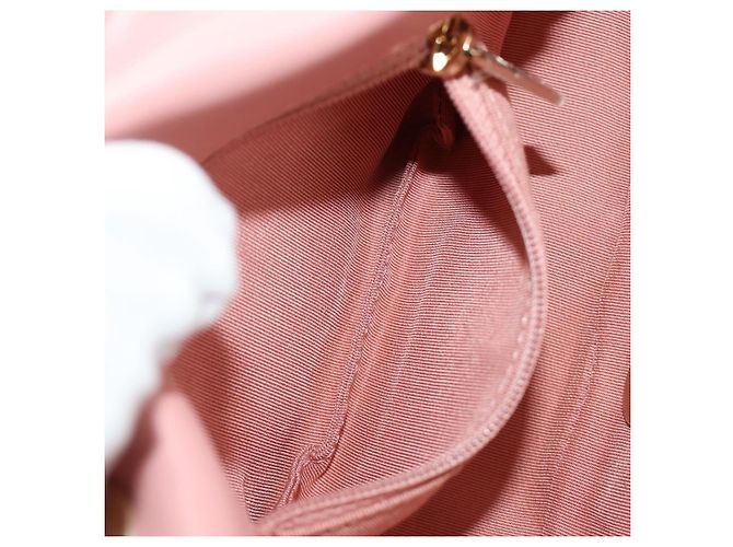 CHANEL Borsa a Spalla con Catena Tweed 2way Pink Gold CC Auth 185316M Rosa D'oro - vista 32