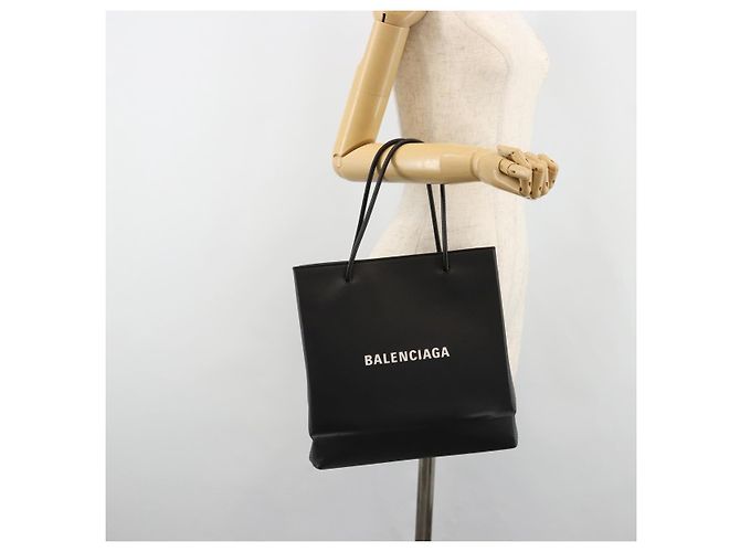 Borsa BALENCIAGA in pelle 2way Nera Argento 597860 Auth 186114A Nero - vista 23