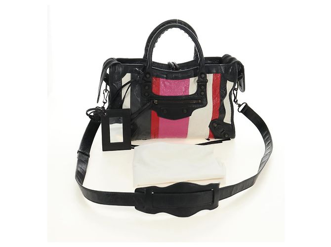 BALENCIAGA Borsa Classic City in pelle 2way Nera 431621 Auth 185339M - vista 12
