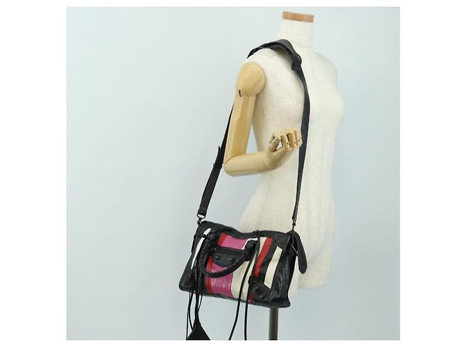 BALENCIAGA Borsa Classic City in pelle 2way Nera 431621 Auth 185339M - vista 30